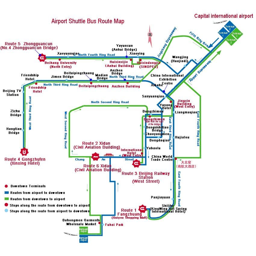mapę przystanków autobusowych Shenzhen 