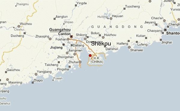 Shoko Chin na mapie