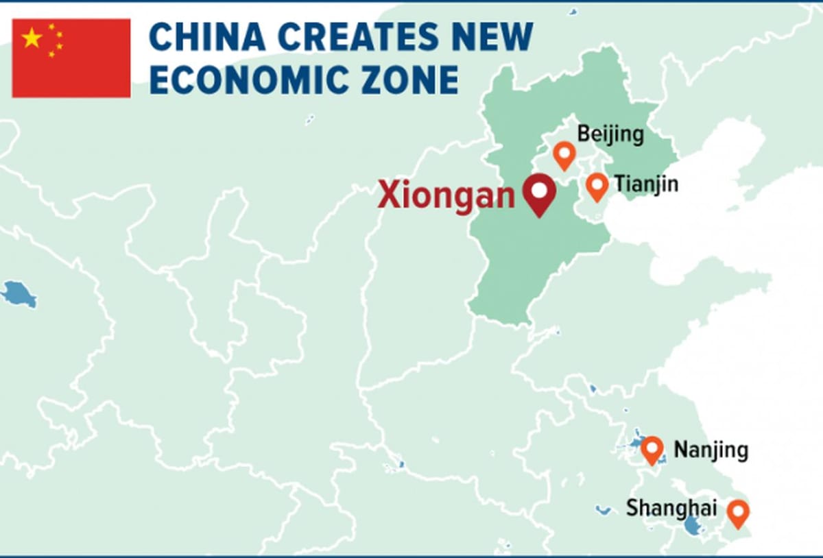 mapa specjalnej strefy ekonomicznej Shenzhen