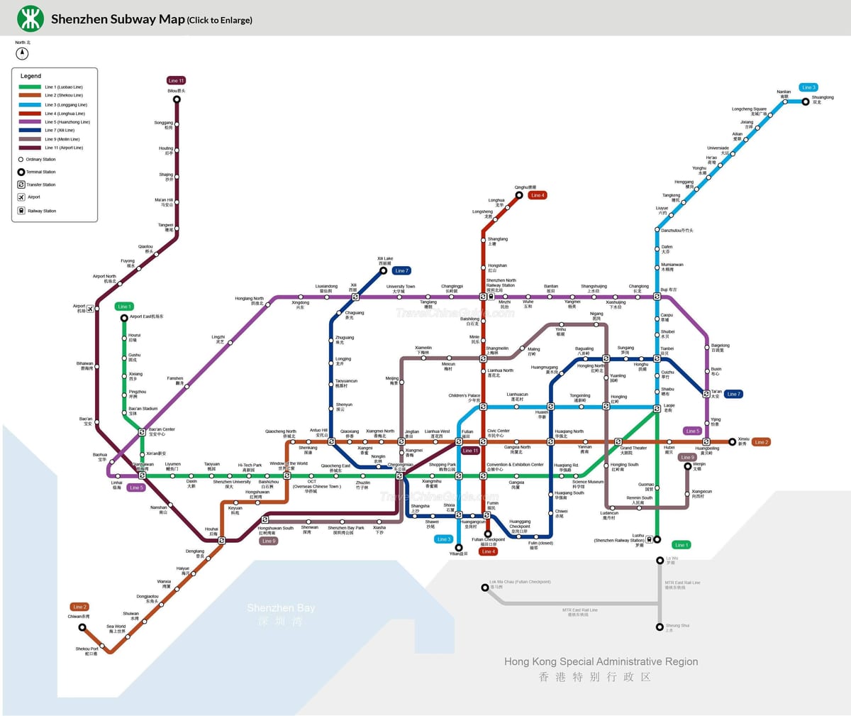 Metra Shenzhen mapie