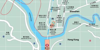 Mapa centrum handlowe Luohu commercial city