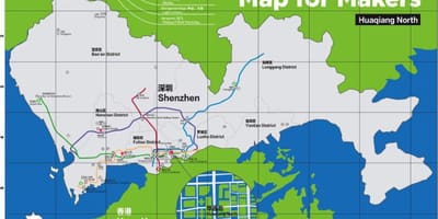 Mapa Shenzhen mapie dla osób