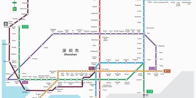 Metra Shenzhen mapę 2016