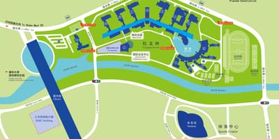 Mapa uniwersytetu Shenzhen 