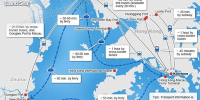 Mapa Zhuhai terminalu promowego